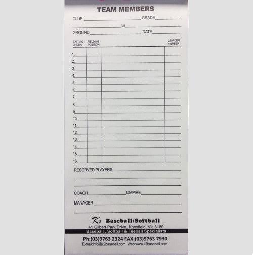 K2 LINEUP BOOK