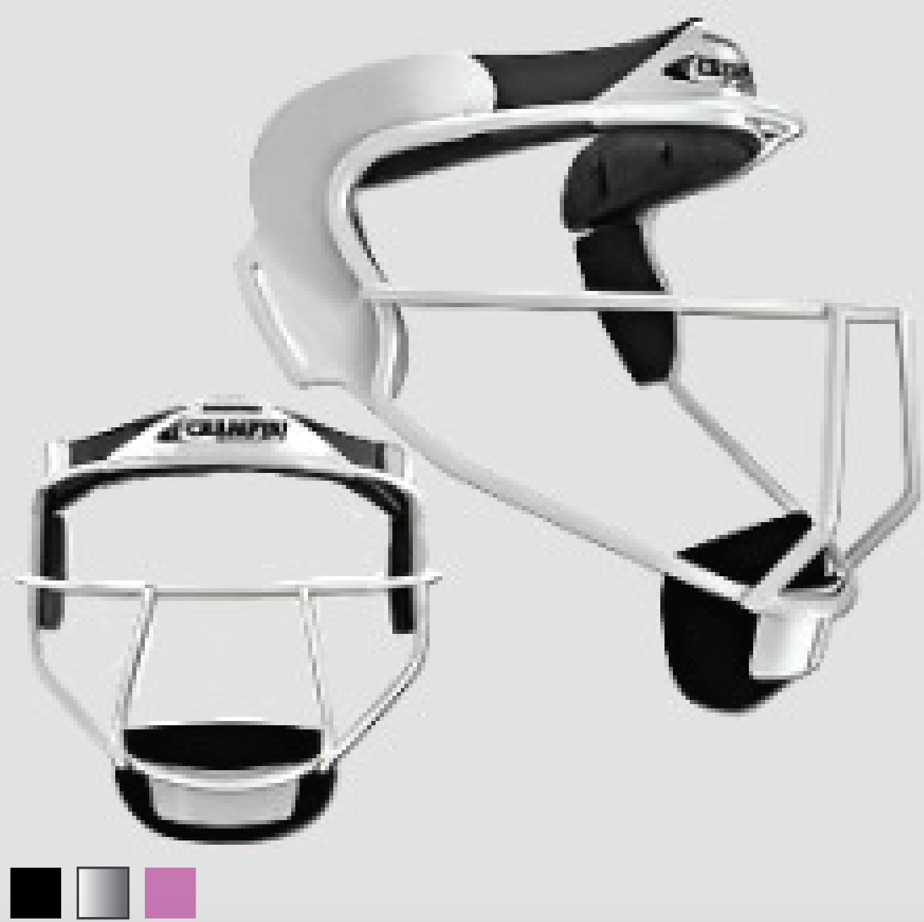 CHAMPRO SPORTS THE GRILL SOFTBALL FIELDER'S FACE MASK SILVER