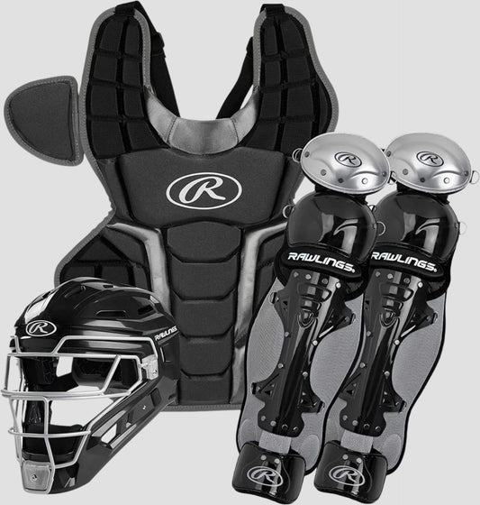 RAWLINGS INTERMEDIATE CATCHERS SET (HELMET, CHEST PLATE, LEG GUARDS)