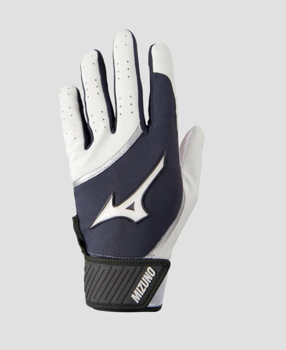 MIZUNO MVP BATTING GLOVE LIGHTWEIGHT - GREY