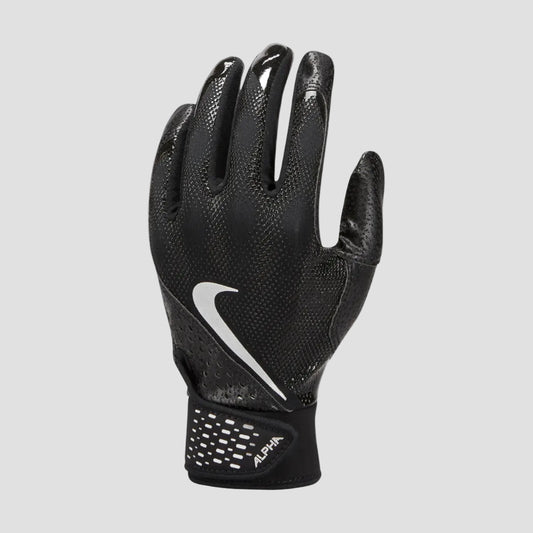 NIKE ALPHA ELITE BATTING GLOVES - YOUTH - BLACK