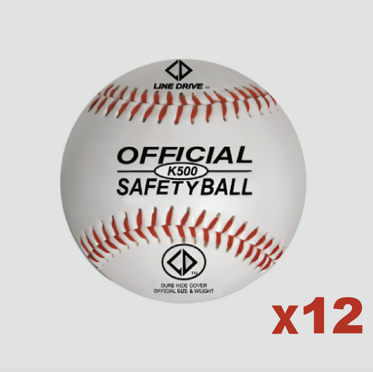 LINE DRIVE K500 OFFICIAL SAFETY BALL FOR LITTLE LEAGUE - DOZEN